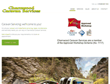 Tablet Screenshot of charnwoodcaravans.com